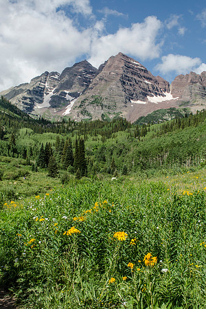 Summer at Maroon Bells