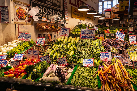 Produce from Pike Place Market